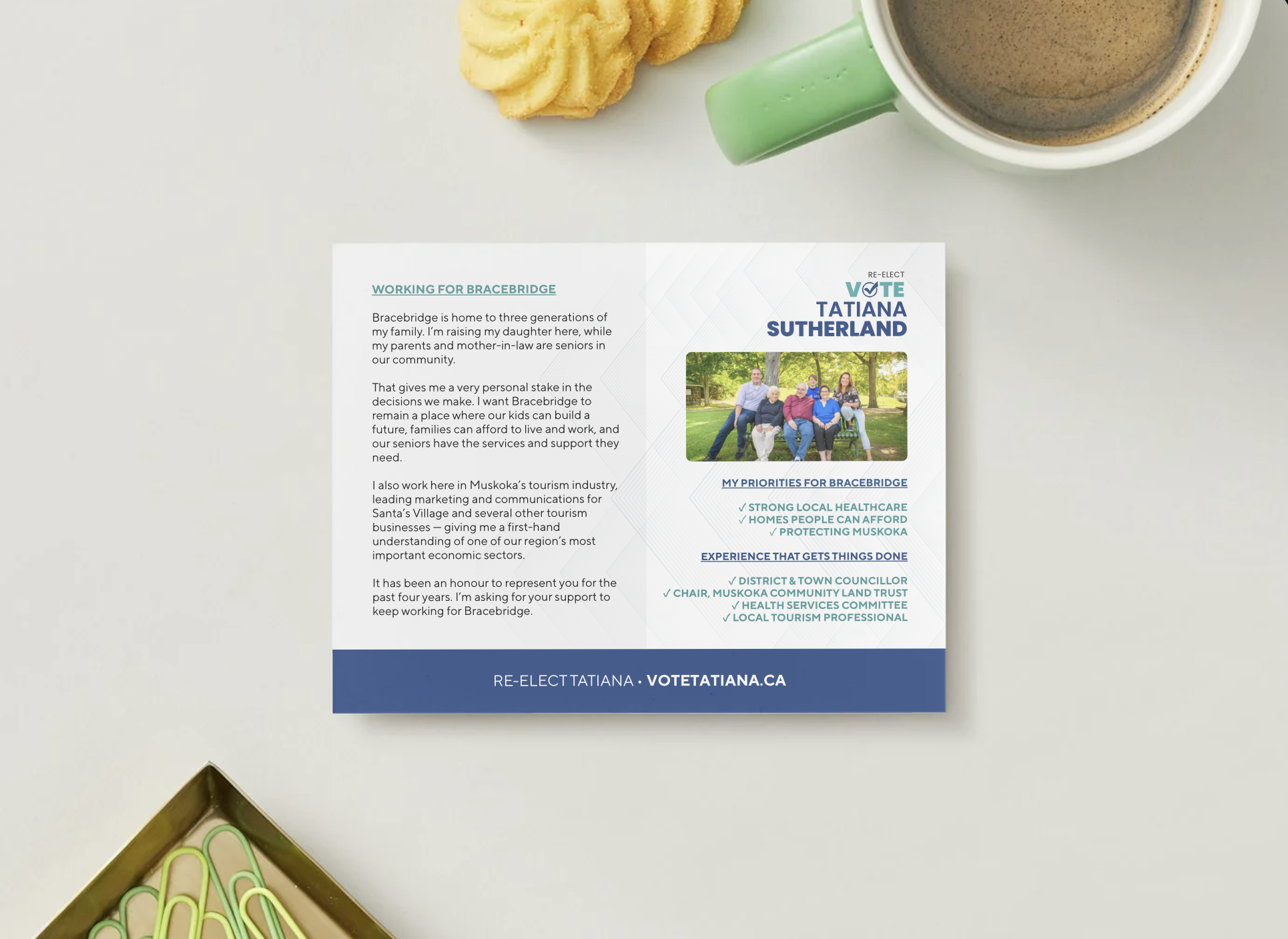 Tatiana Sutherland Municipal Campaign — Campaign postcard 3